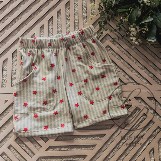 Casual Crew Shorts Stars and Stripes (Youth) Made To Order