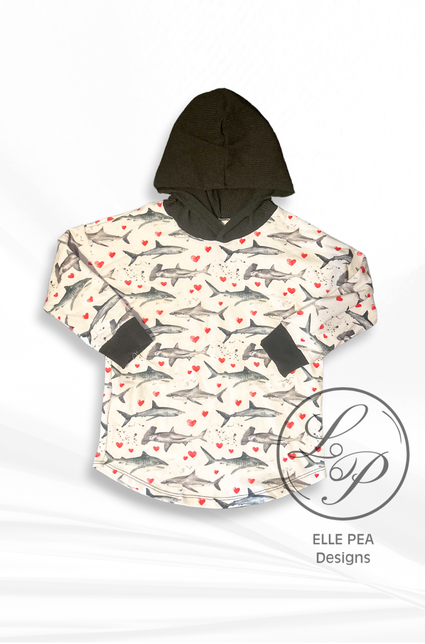 Shark Hooded Tee - 4T