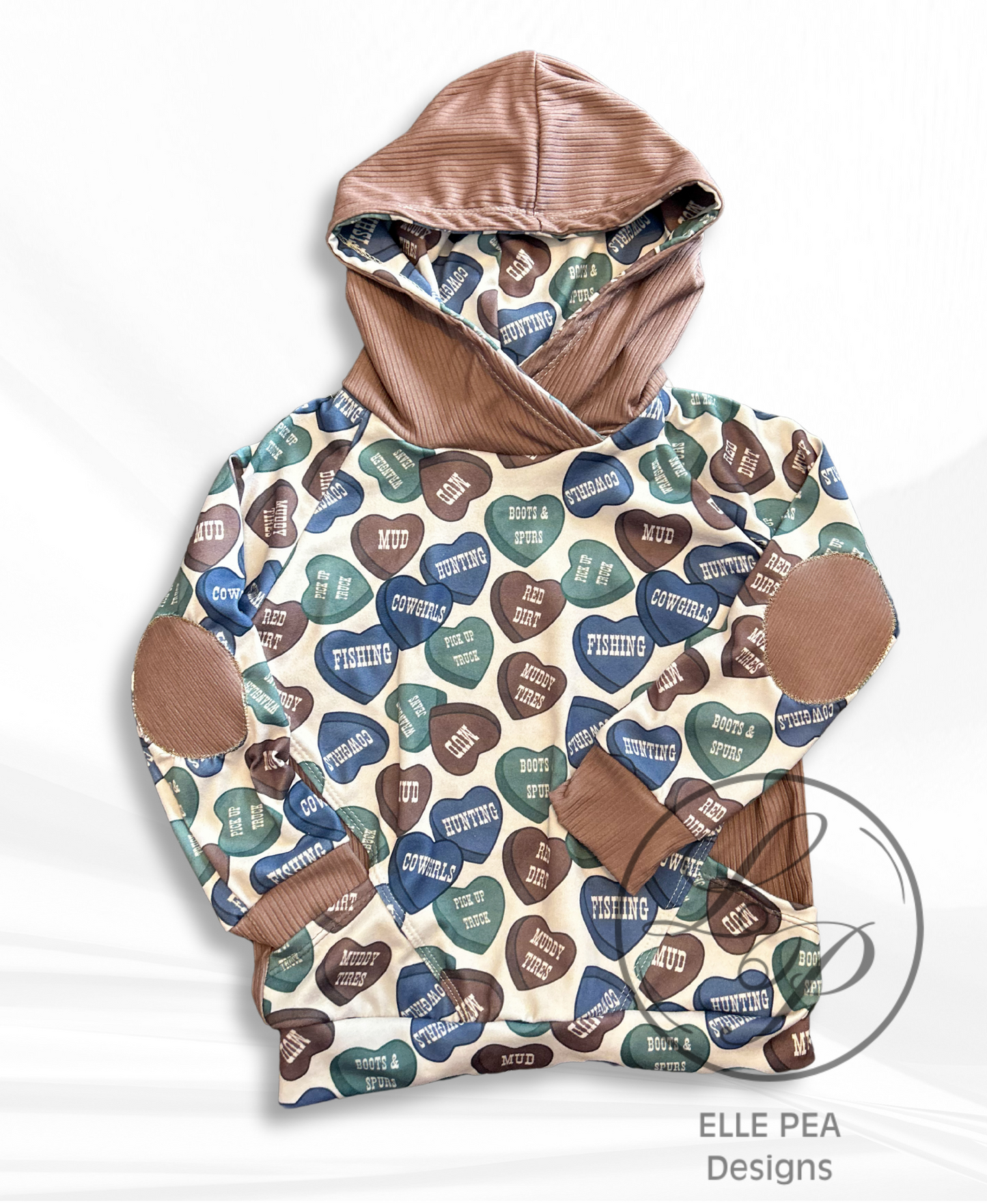 Western Hearts Hide Out Hoodie - 2T
