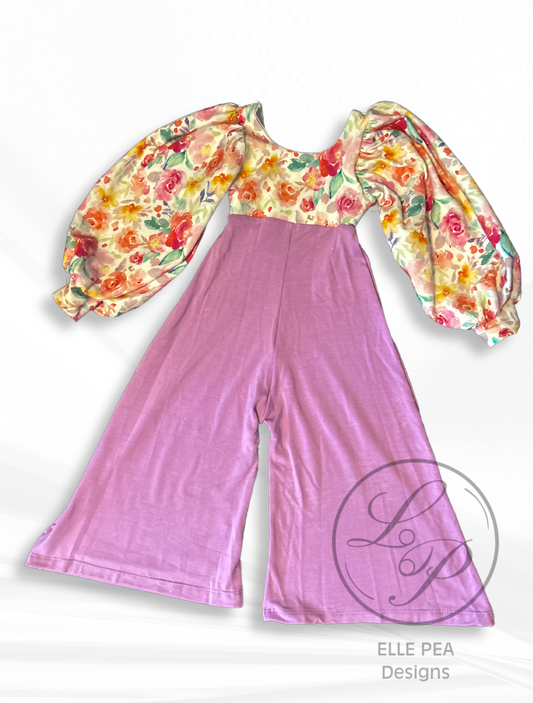 Floral Petal Romper - 12 Months