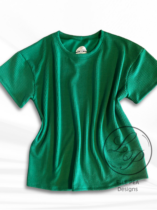 Emerald Urban Rib Oversized Tee - Large