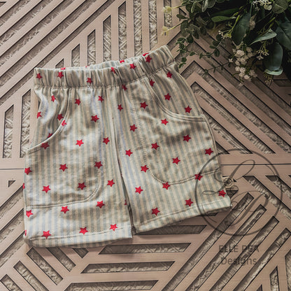 Casual Crew Shorts Stars and Stripes (Youth) Made To Order