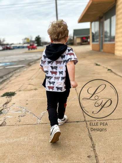 Olympia Top Neutral Cows (Youth) Made To Order