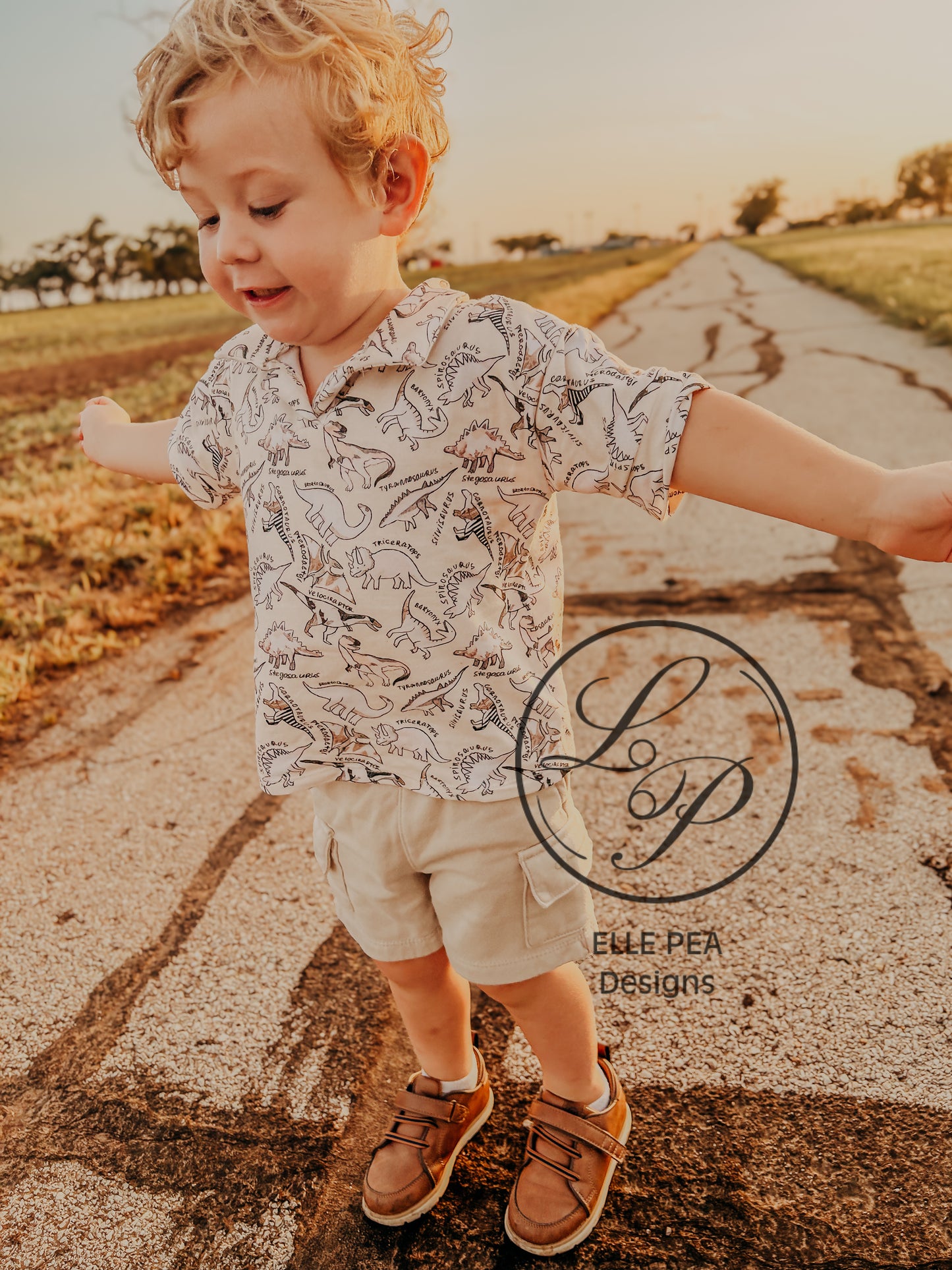 Theo Collared Tee (Youth) Custom