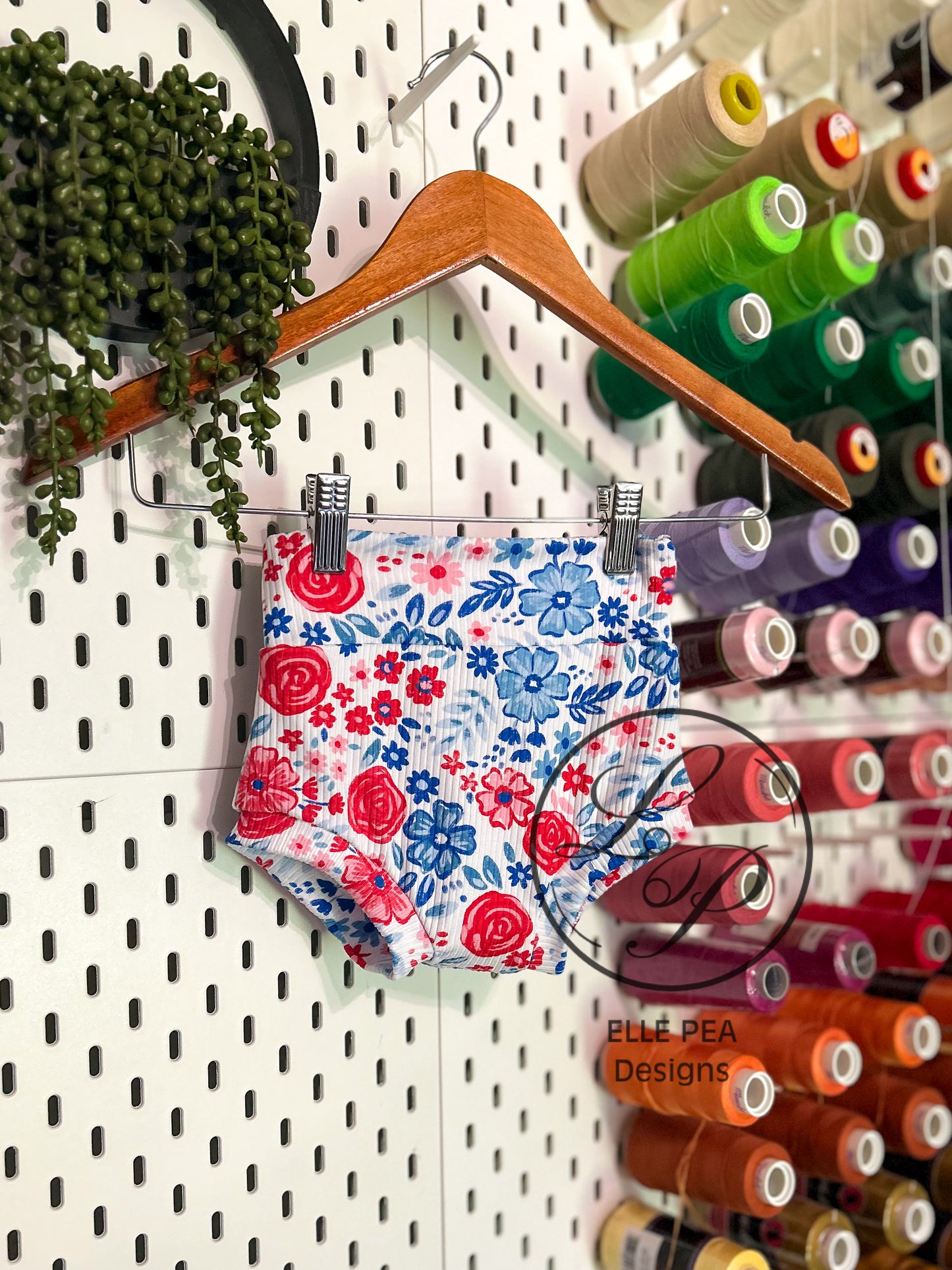 Bummies Red and Blue Floral (Youth) Made To Order