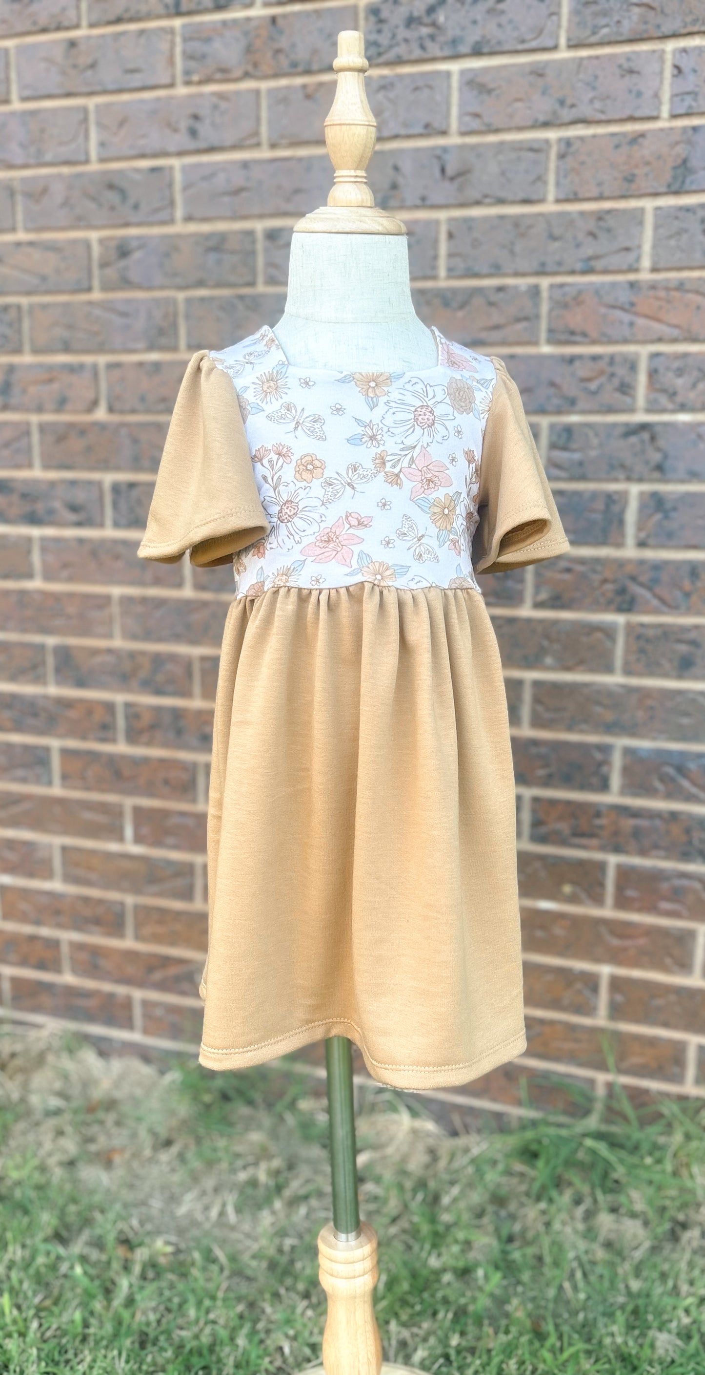 Laurel Dress (Simple Skirt) Floral - 4T