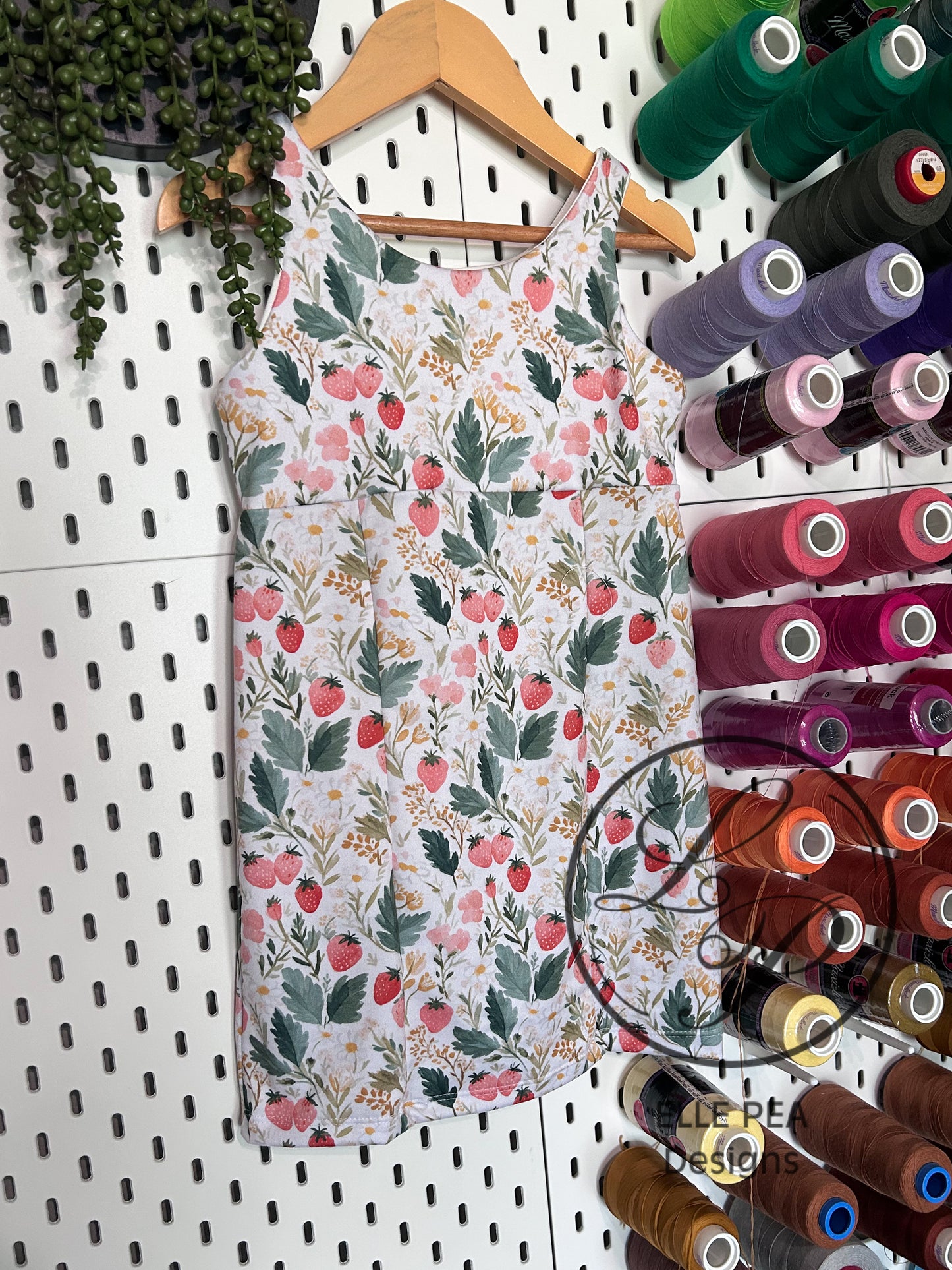 Loretta Strawberry Dress (Youth) Made To Order