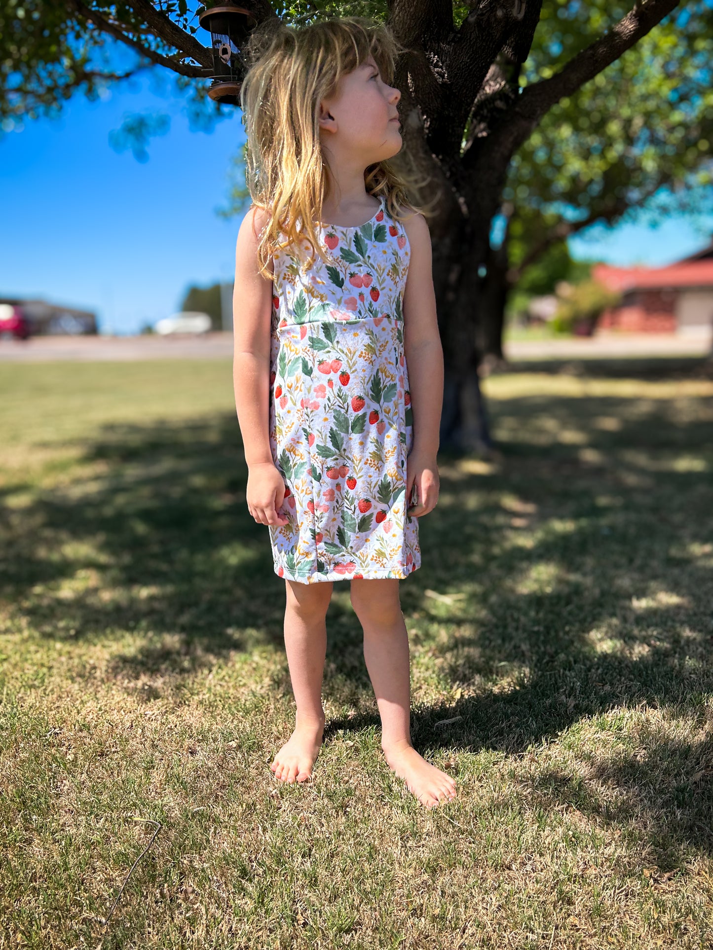 Loretta Strawberry Dress (Youth) Made To Order