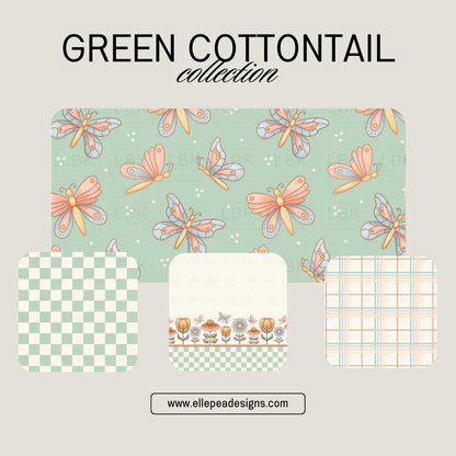 Knotted Shorties (Youth) Green Cottontail Collection