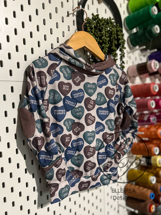 Western Hearts Hide Out Hoodie - 2T