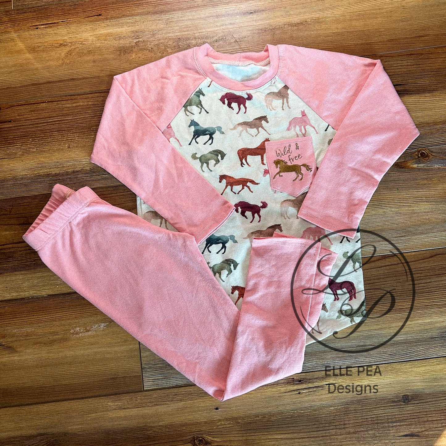 Sand Lot Tee Horses and leggings