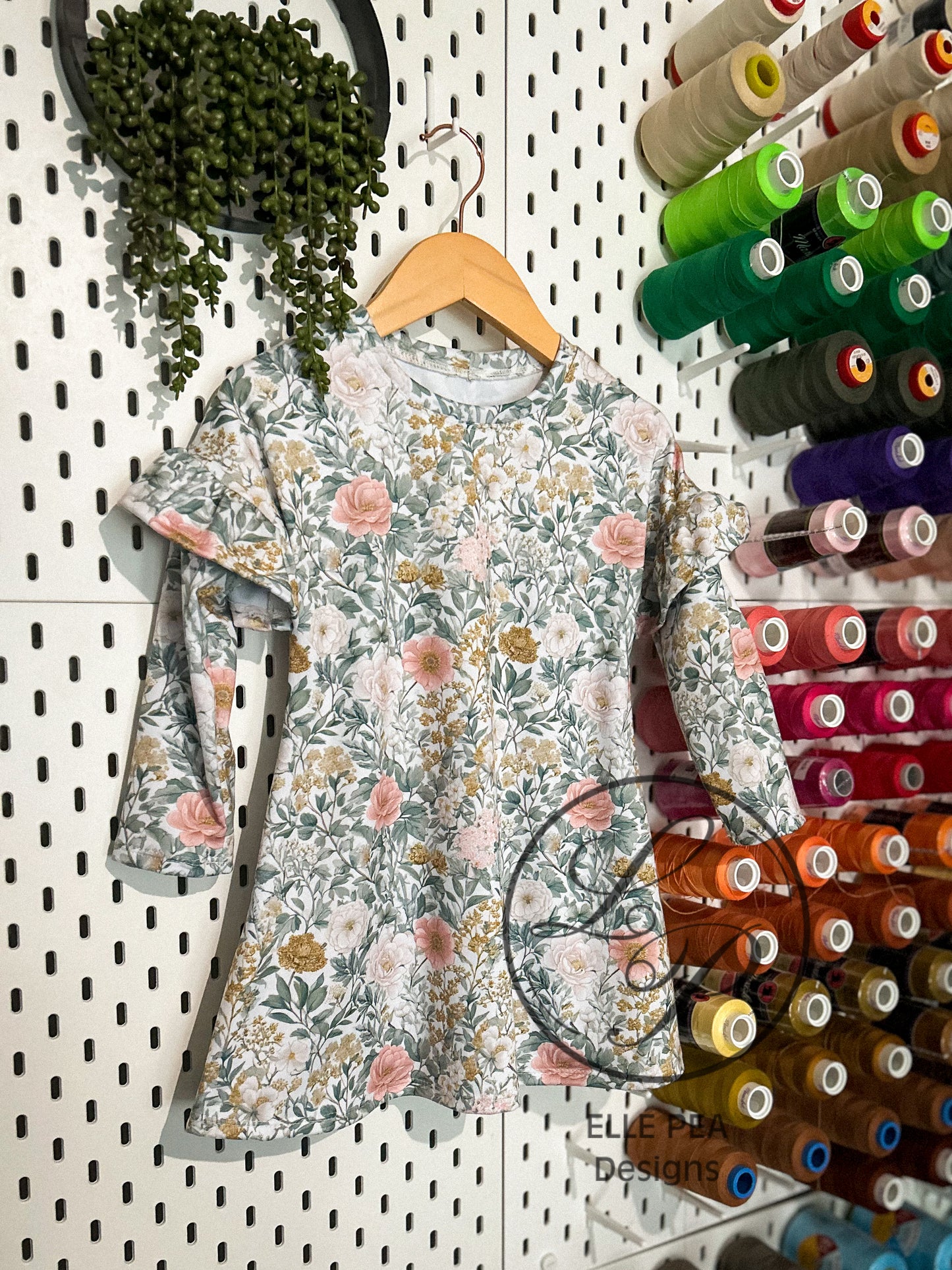 Dakota Flutter Sleeve Dolman Dress (Youth) Custom