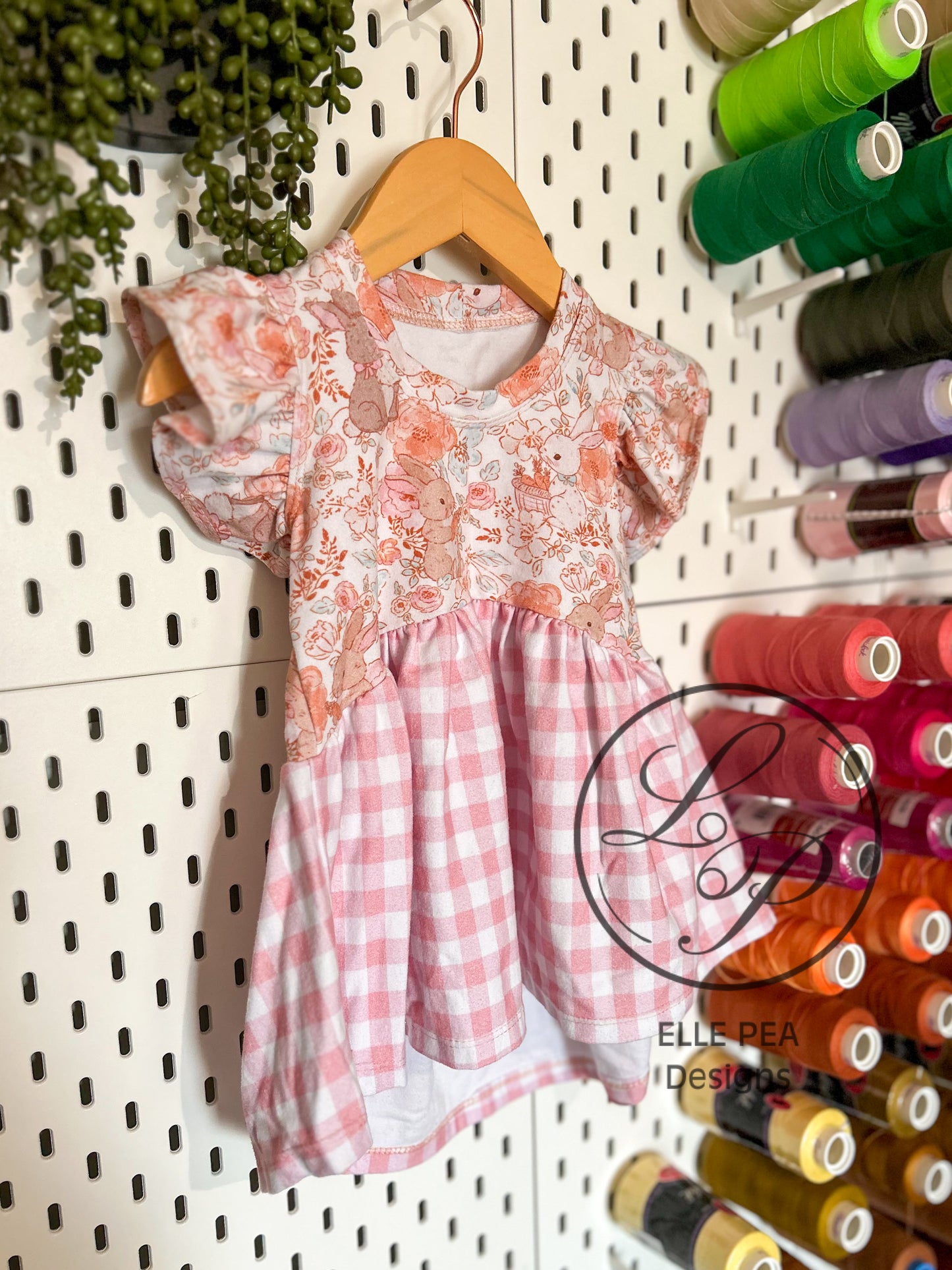 Marlow Flutter Sleeve Peplum Bunny Floral