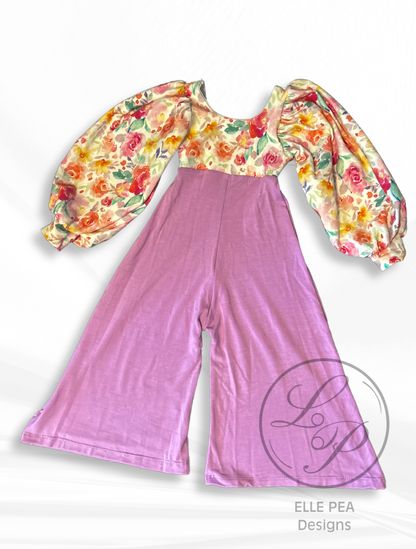 Floral Petal Romper - 12 Months