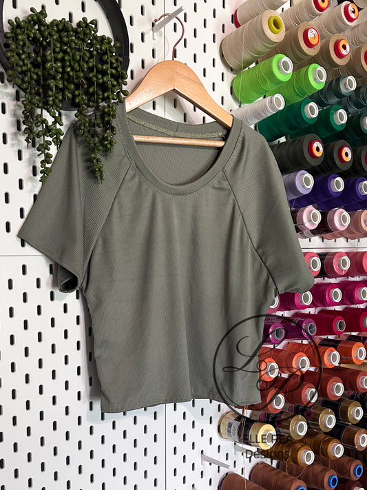 Retro Raglan Crop or Tee - Youth (Mystery Solids)