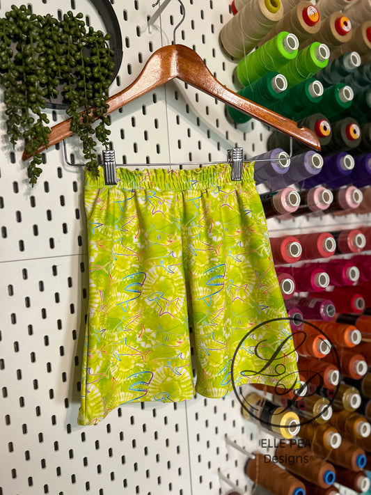 Iris Swim Shorts Neon Sharks (Youth) Made To Order (Copy)