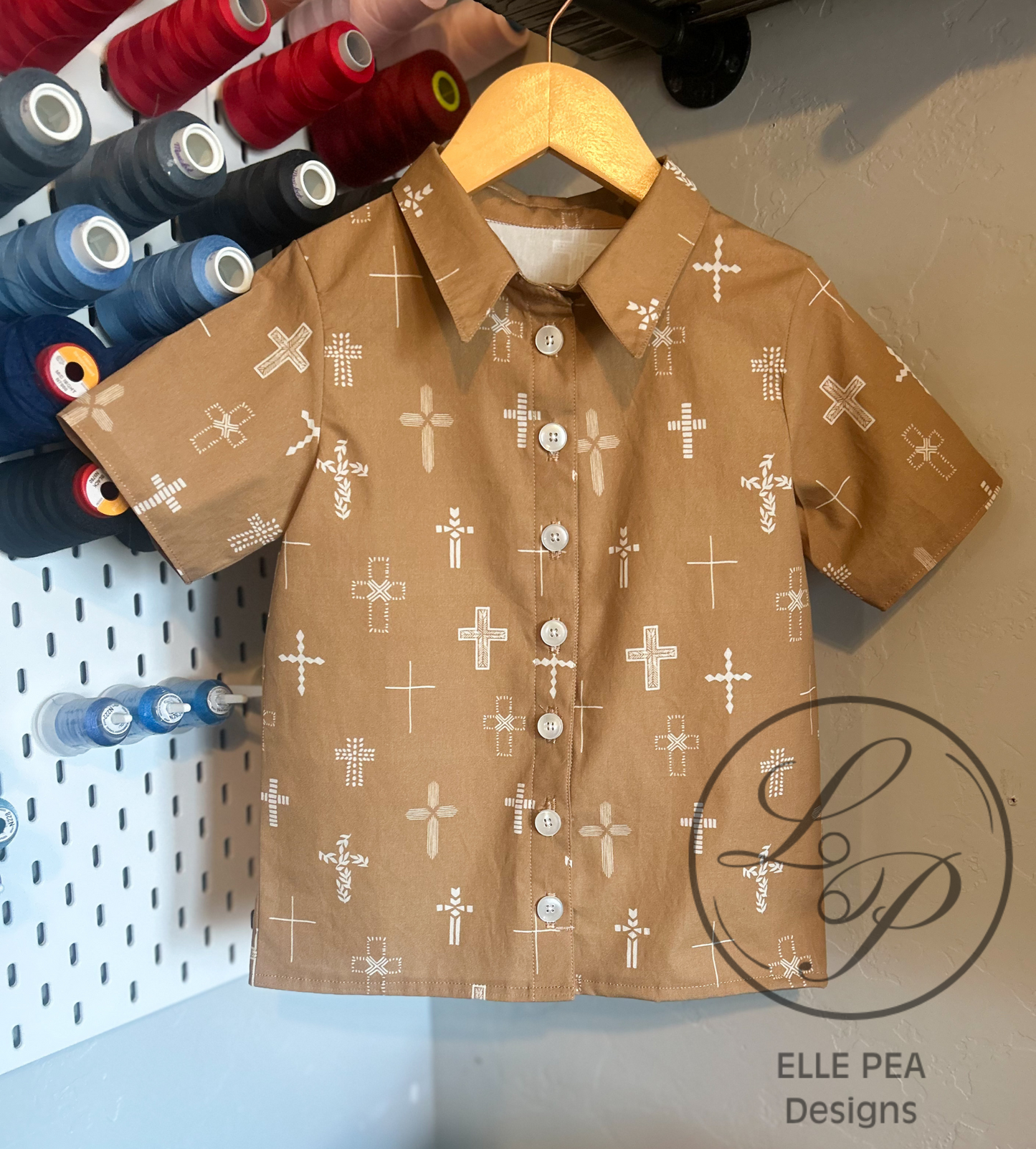 Bayfield Button Up(Youth) Earth Tone Easter