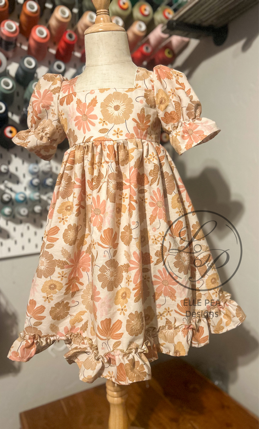 Addison Dress (Youth) Earth Tone Easter