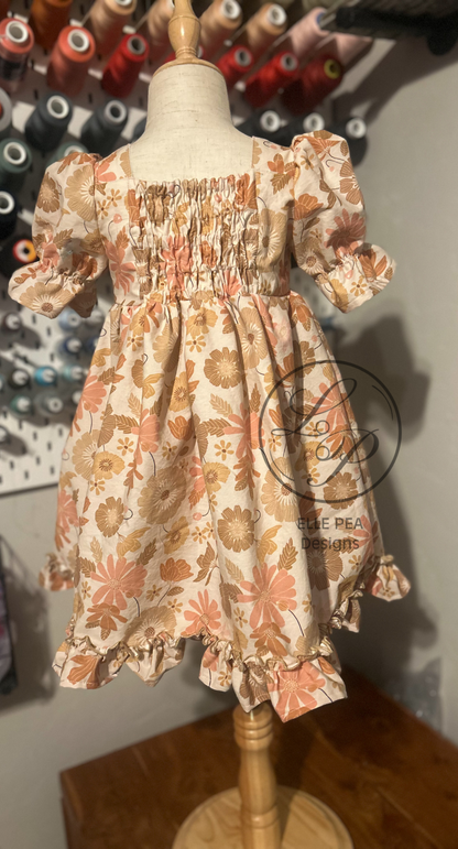 Addison Dress (Youth) Earth Tone Easter