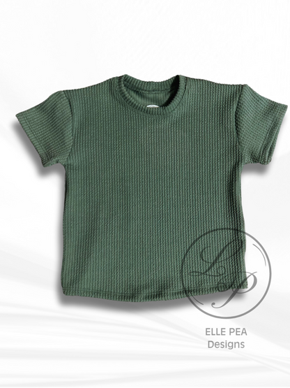 Basil Urban Rib Oversized Tee (Youth) Ready To Ship