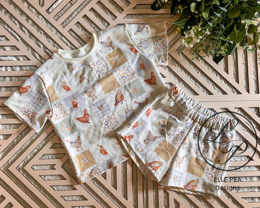 Casual Crew Set Chicken Quilt (Youth) Made To Order