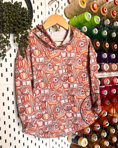 Hooded Tee Fall Tractors (Youth) Ready To Ship