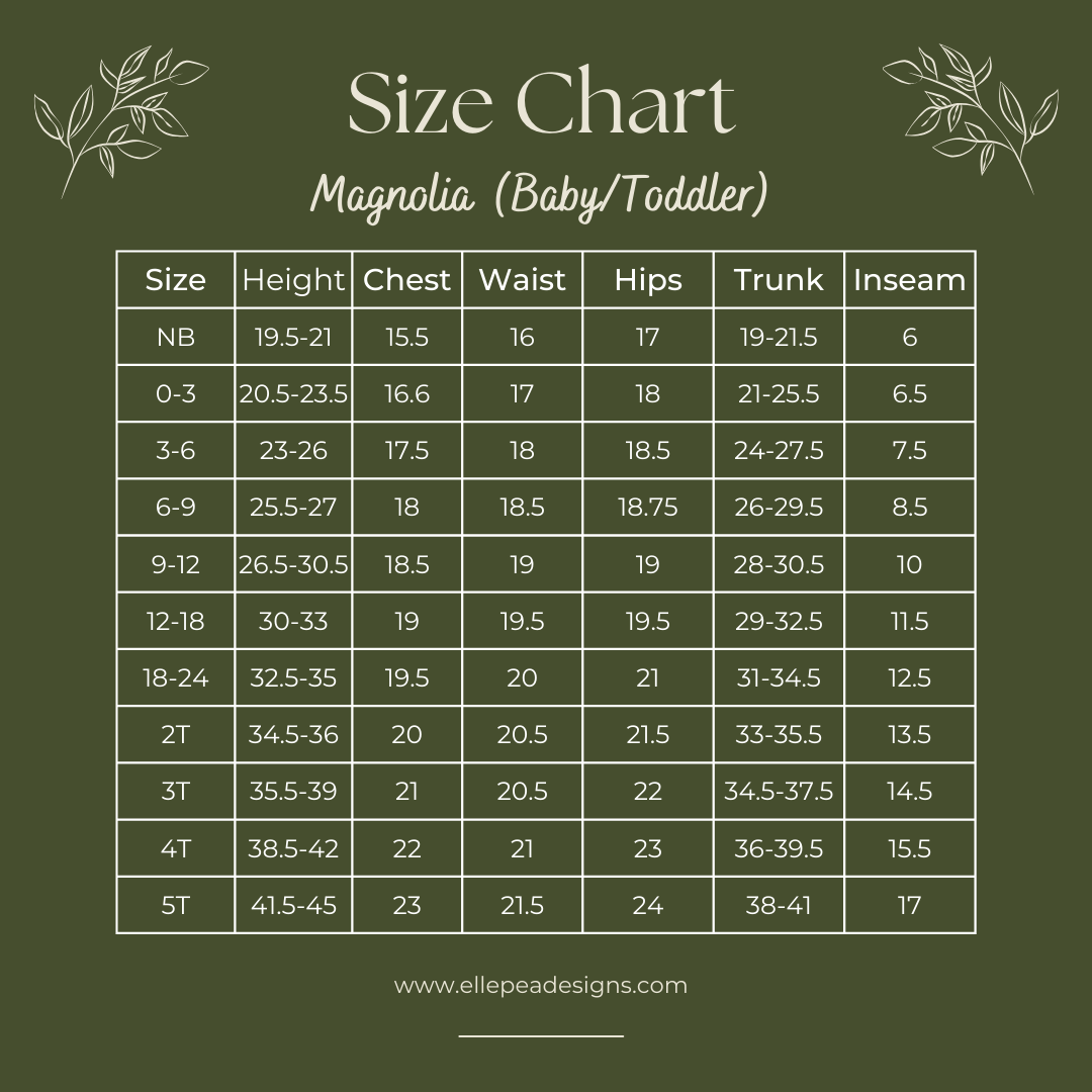 Magnolia Romper Short Sleeve - 0-3M