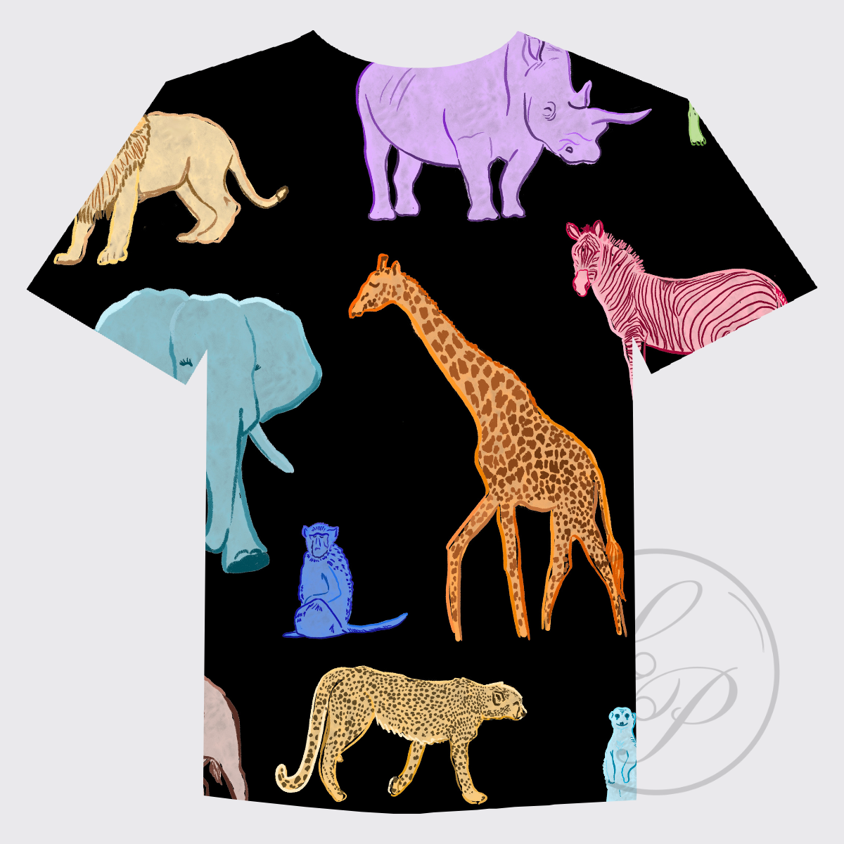 Wild Savannah Multicolor Animals