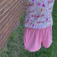 Jersey Romper - Baseball Pink Shorts (2T)